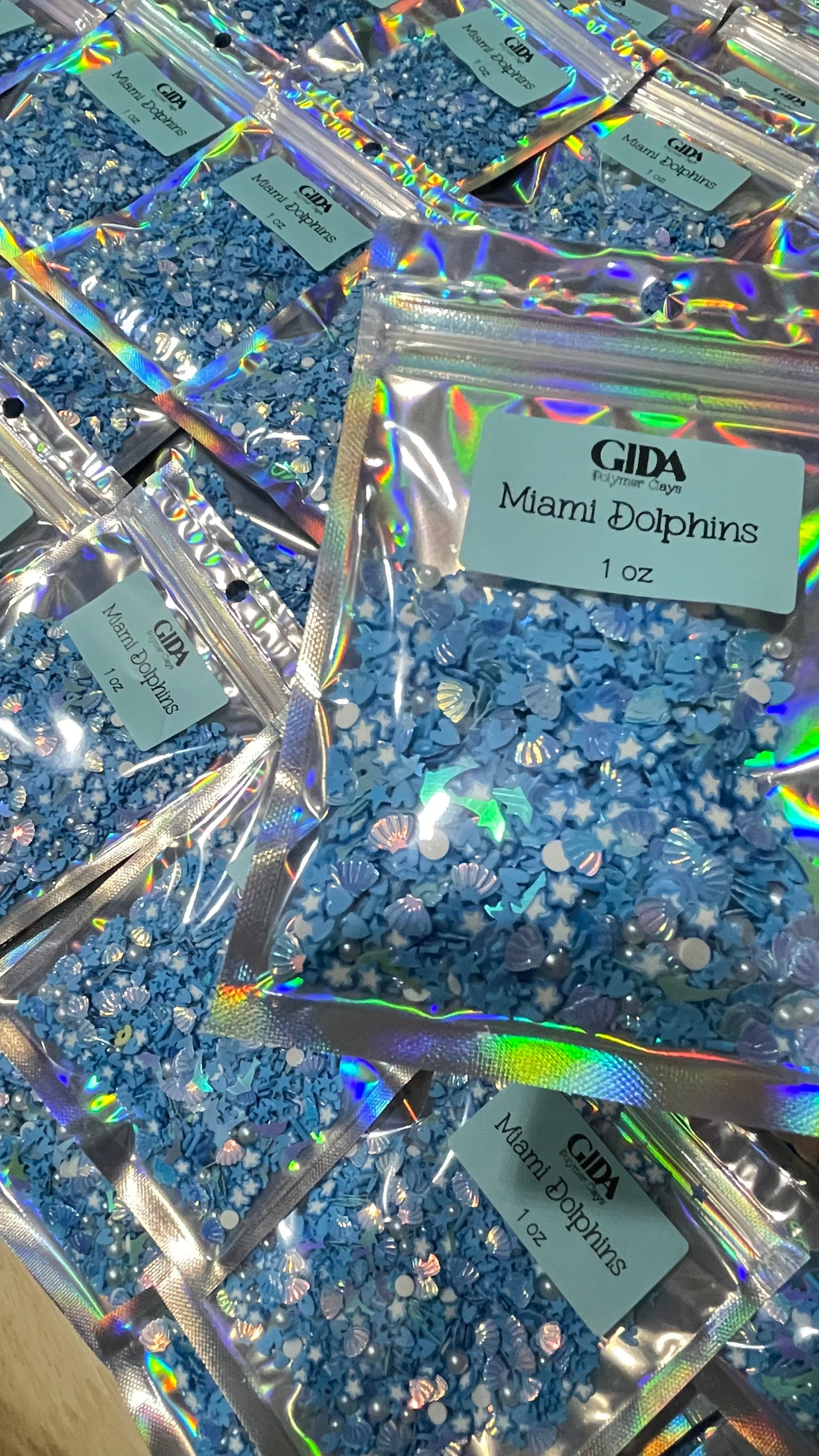 Miami Dolphins Polymer clay 1 oz - GIDA DESIGN