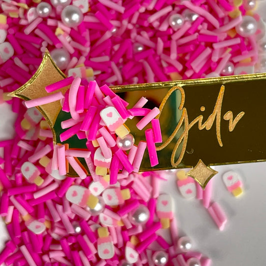 Pink popsicles Polymer clay 1 oz - GIDA DESIGN