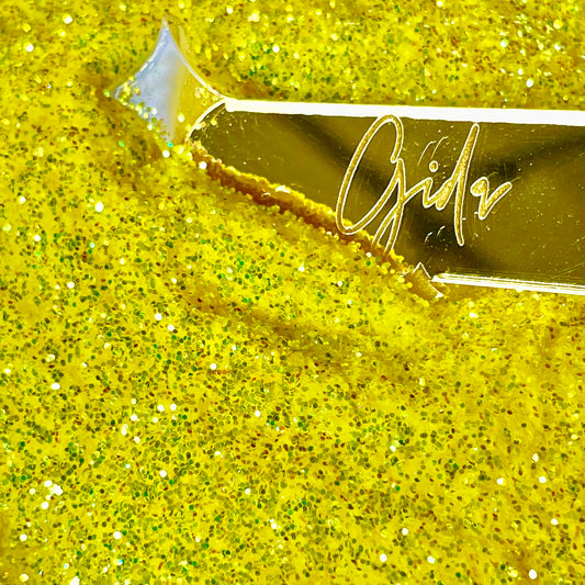 Yellow Glitter  - 2 oz - GIDA DESIGN