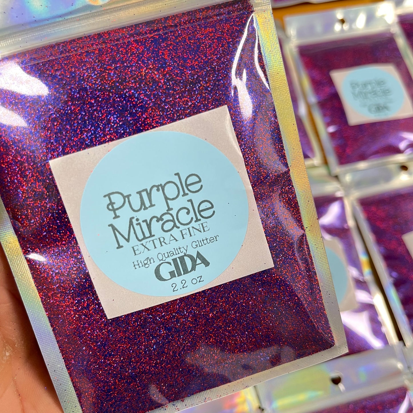 Purple Miracle Glitter (Valkiria) - 2.2 oz - GIDA DESIGN