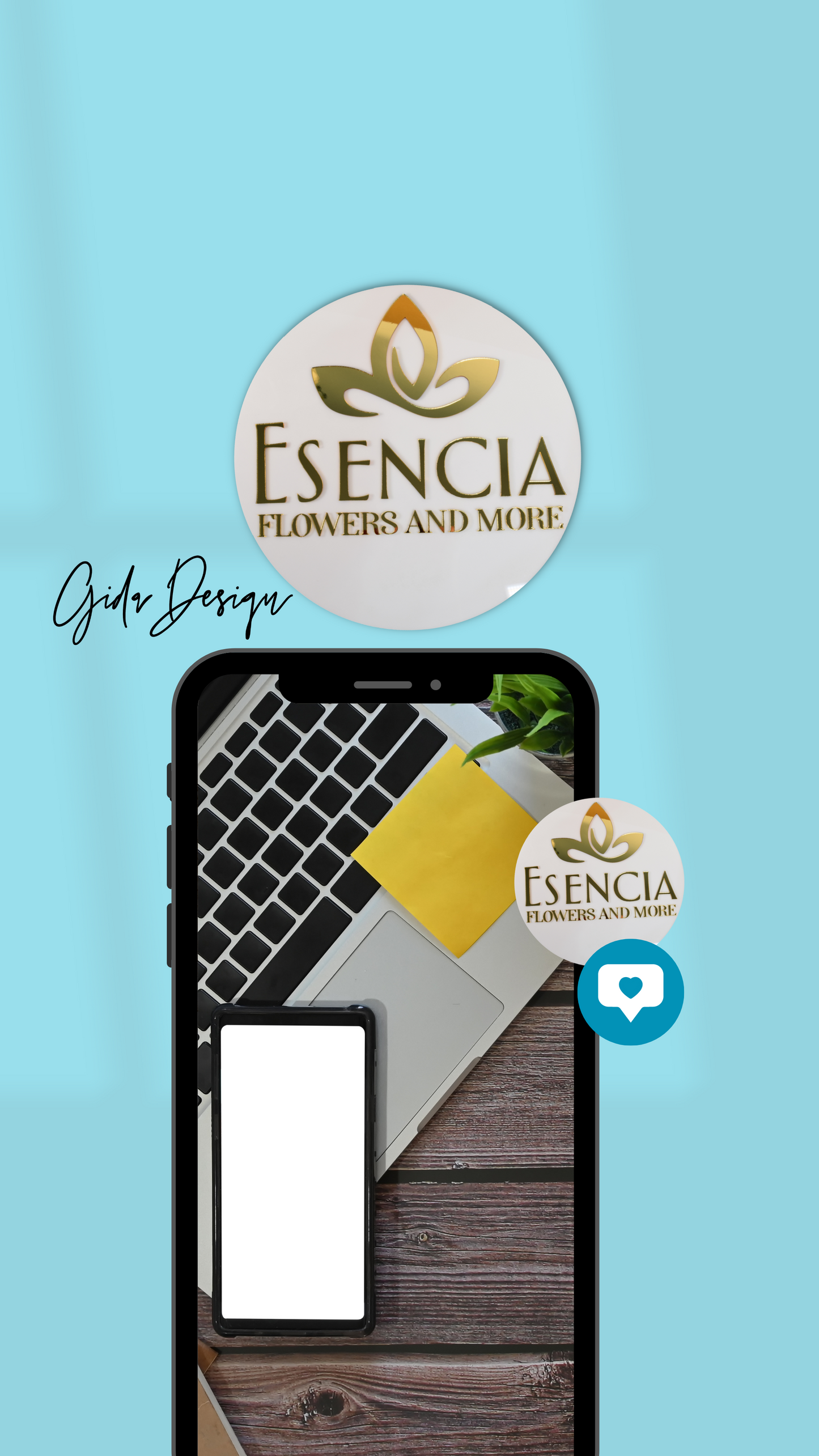 Logo 16 inches “circle shape” - GIDA DESIGN