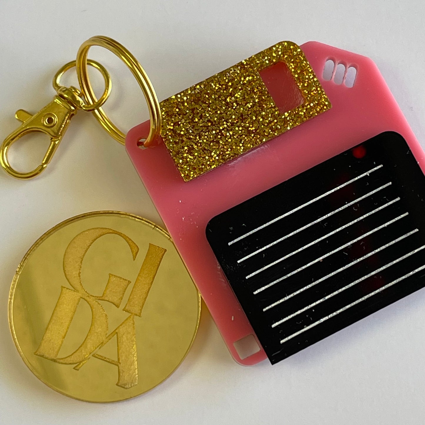 Diskette - Smart keychain Acrylic tags - GIDA DESIGN