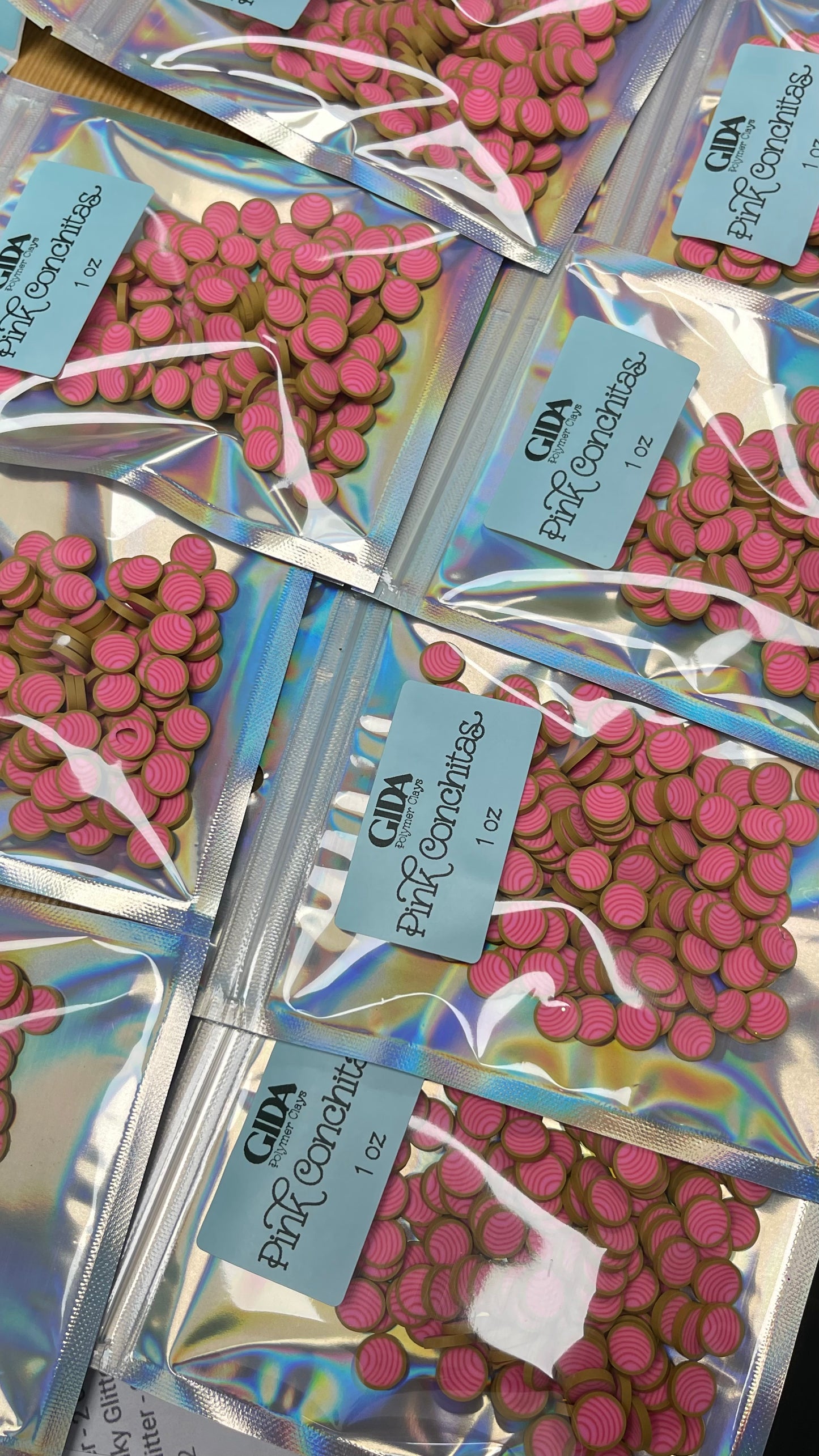 Pink Conchita Polymer clay 1 oz - GIDA DESIGN