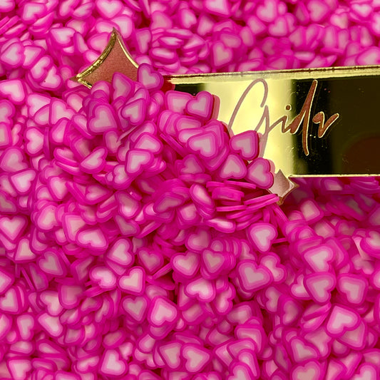 Cute Hearts Polymer clay 1 oz - GIDA DESIGN