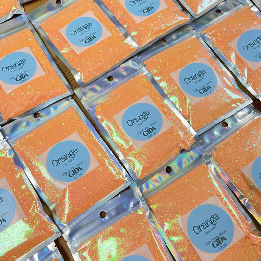 Orange Chunky Glitter - 2.2 oz - GIDA DESIGN