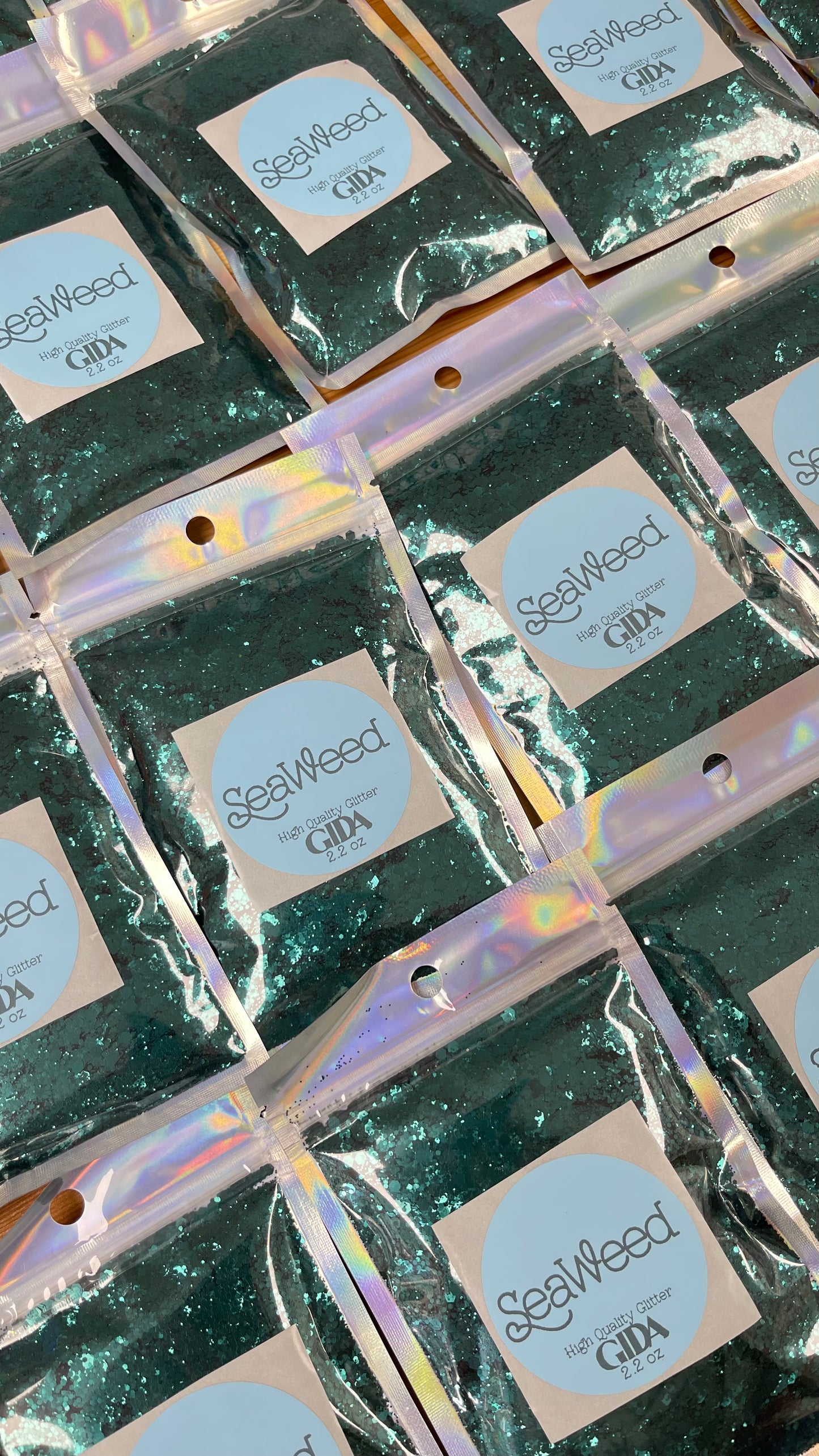 Seaweed Chunky Glitter - 2.2 oz - GIDA DESIGN