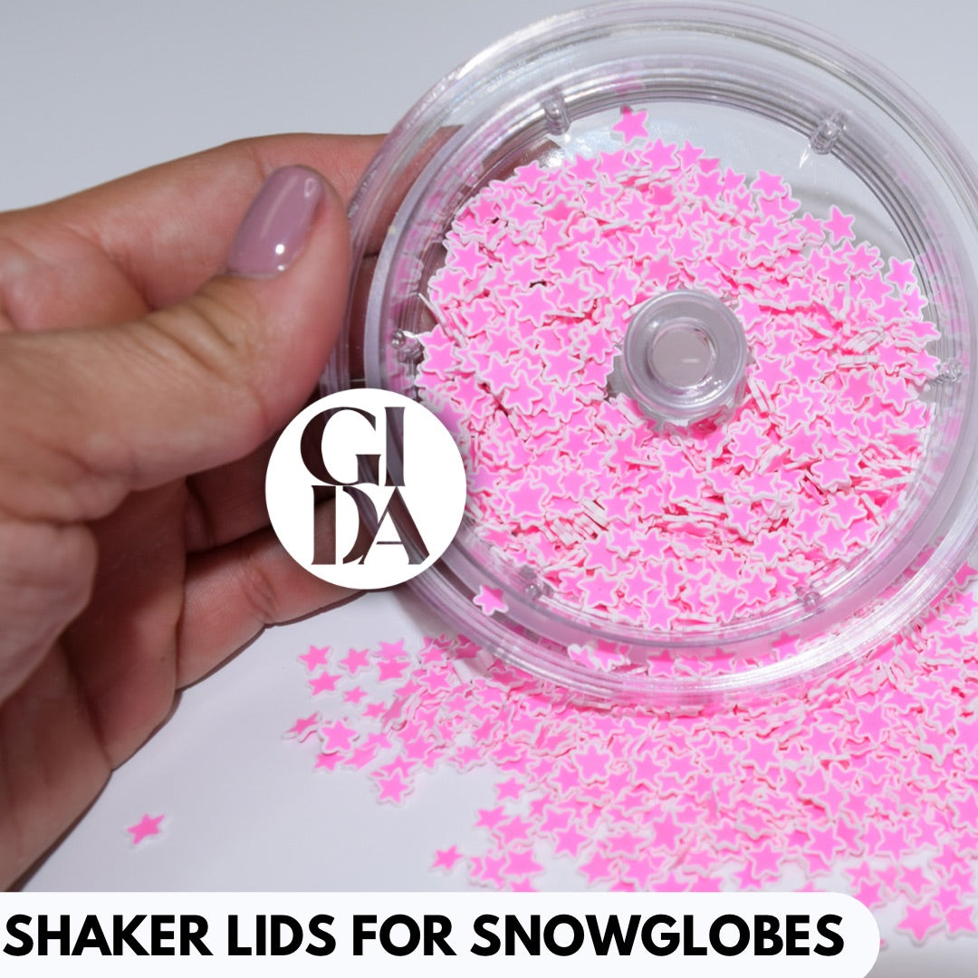Shaker Lid/Acrylic Double Wall/Double Wall Snow globes Lids - GIDA DESIGN