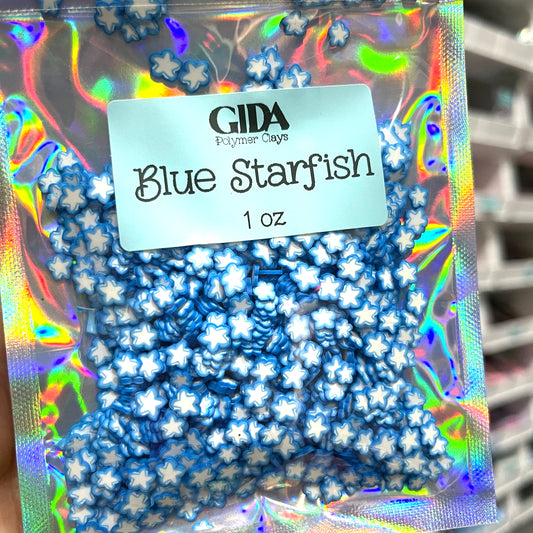 Blue Starfish - Polymer clay 1 oz - GIDA DESIGN