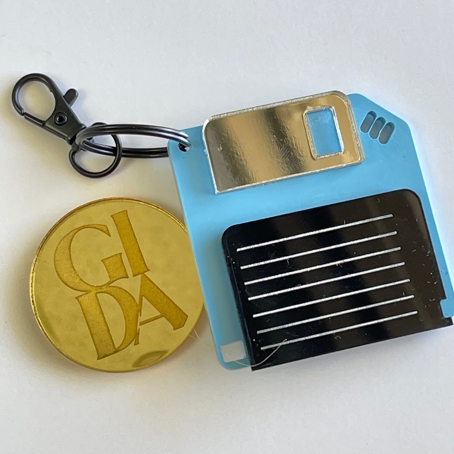Diskette - Smart keychain Acrylic tags - GIDA DESIGN