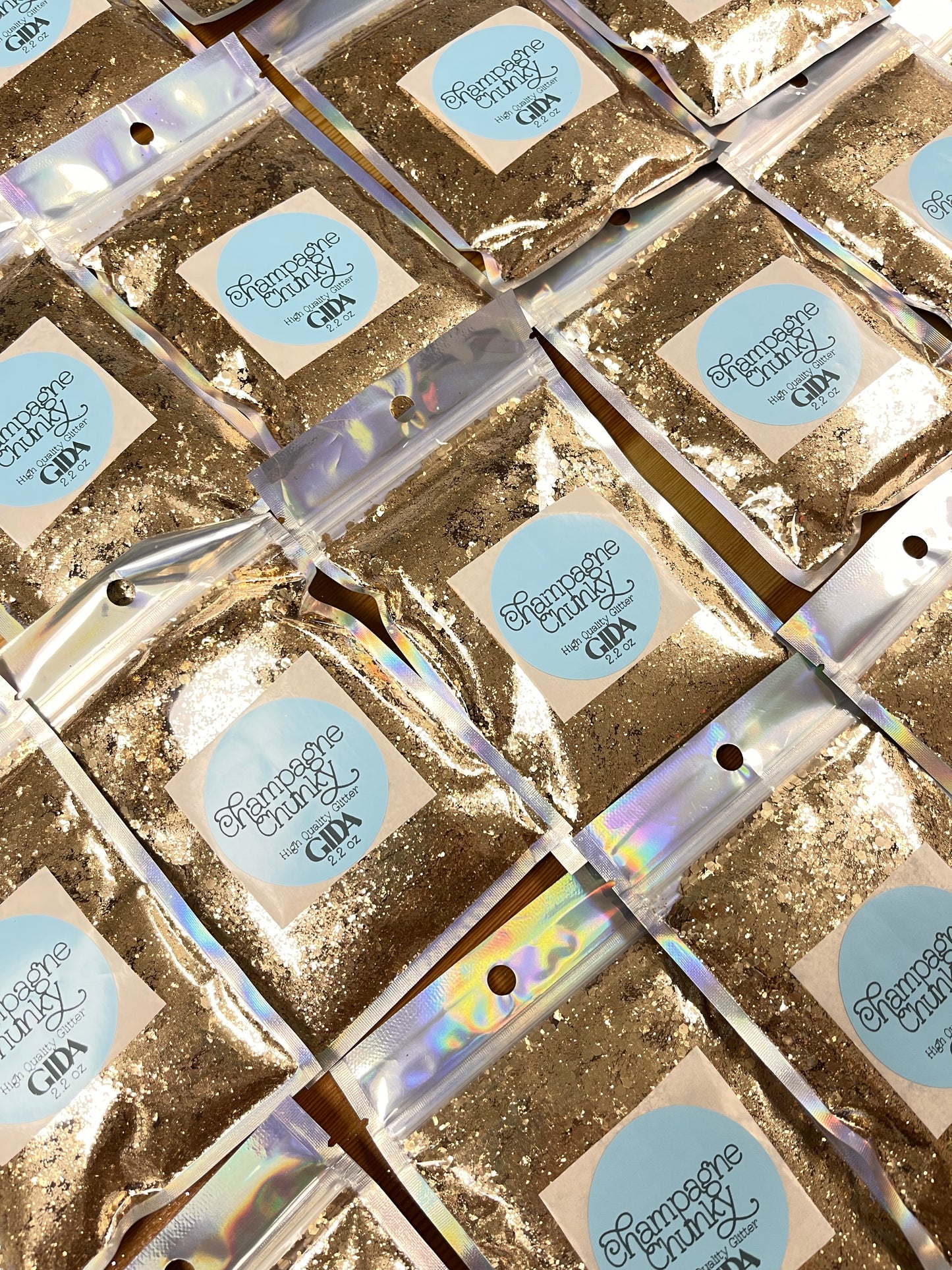 Champagne Chunky Glitter - 2.2 oz - GIDA DESIGN