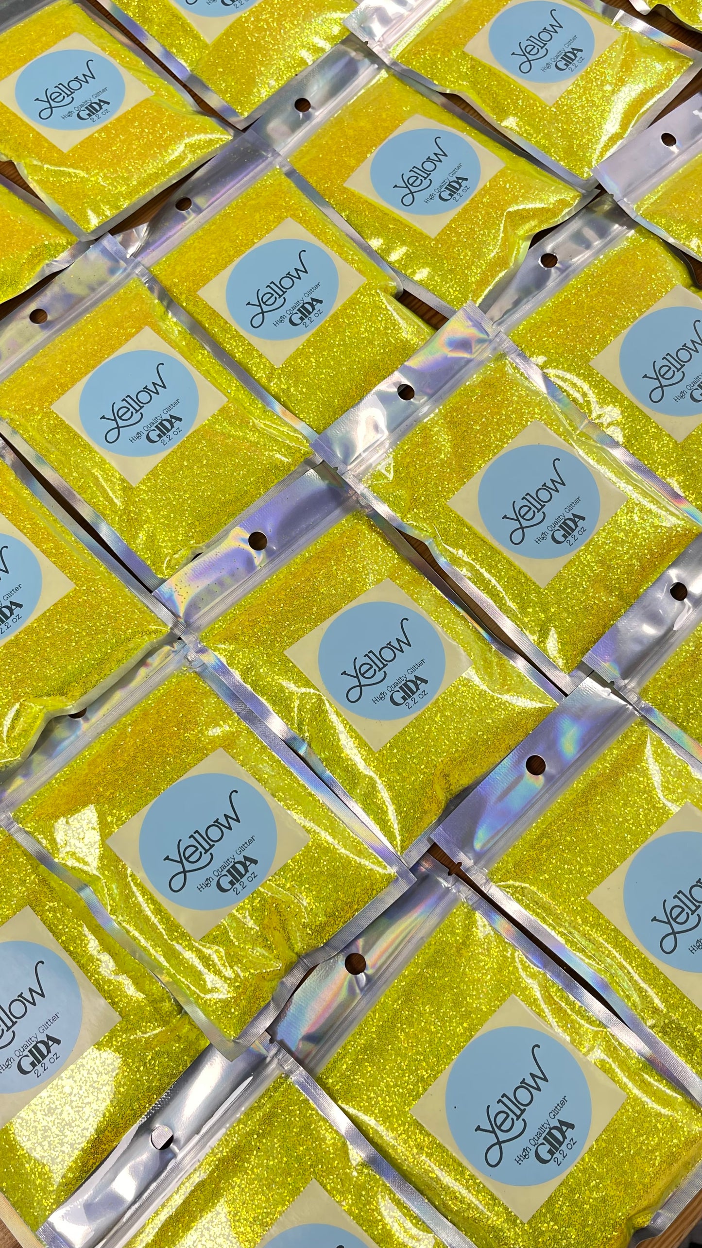 Yellow Glitter  - 2.2 oz - GIDA DESIGN