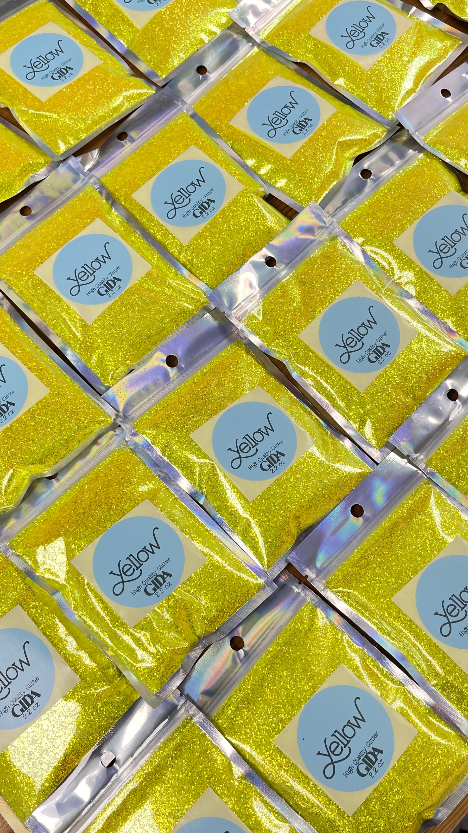 Yellow Glitter  - 2.2 oz - GIDA DESIGN