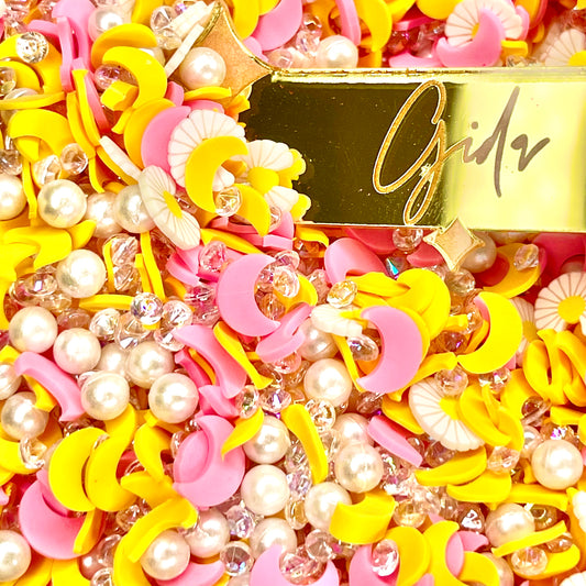 Daisies and Moons Polymer clay 1 oz - GIDA DESIGN