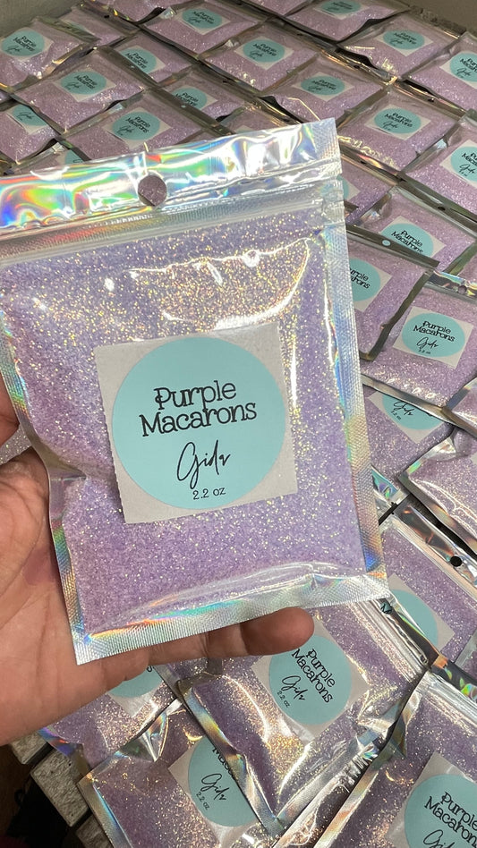 Purple Macarons Fine Glitter - 2 oz - GIDA DESIGN
