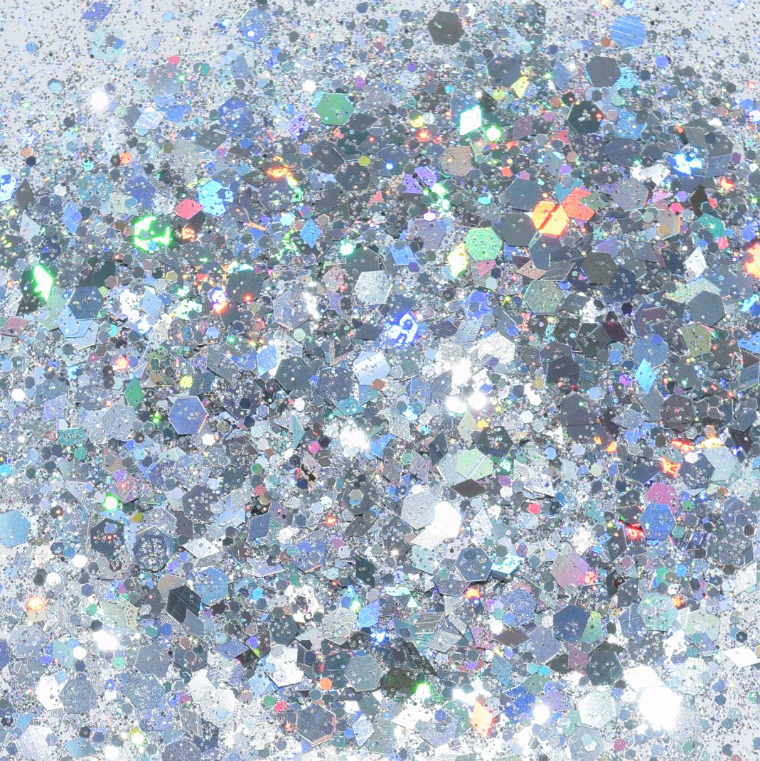 Silver Holo Chunky Glitter - 2 oz - GIDA DESIGN