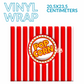 3D - Pop Corn Straight 20oz Tumbler wrap Vinyl