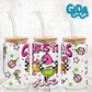 UV DTF - Pink Christmas 3 Vibes  16oz Libbey cup Wrap