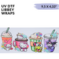 UV DTF Stickers Wraps  -  Hello Kitty and Friends libbey cup Wrap