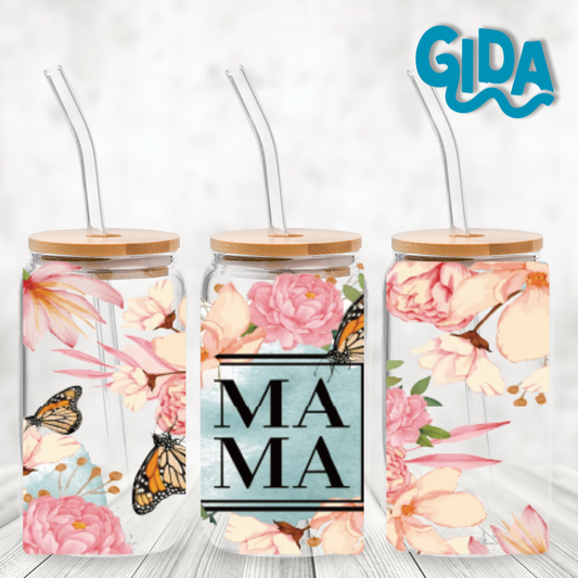UV DTF - Mom Butterflies Libbey 16 oz Wrap