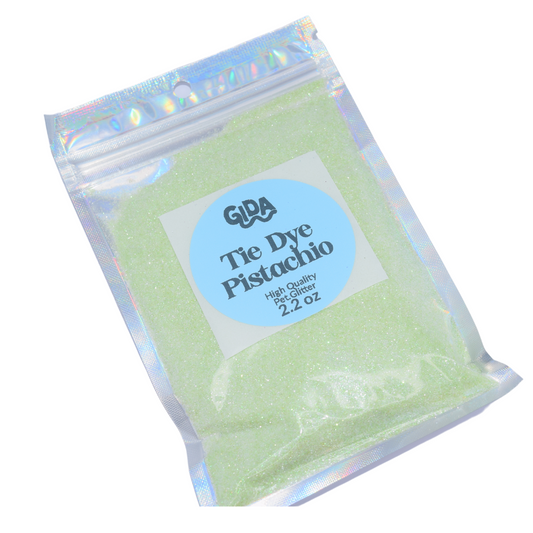 Tie Dye Pistachio Glitter - 2.2 oz