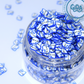 Blue hello Kitty Polymer clay 1 oz