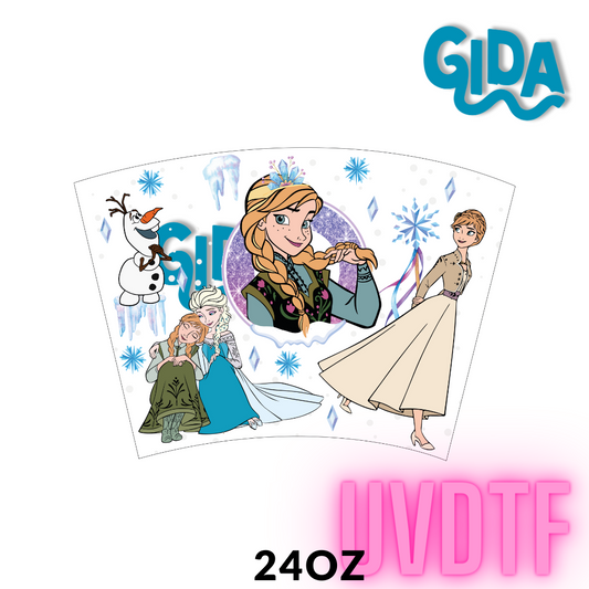 UV DTF -  Frozen 24 oz wrap
