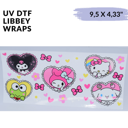 UV DTF - 5 Friends Wrap Sanrio