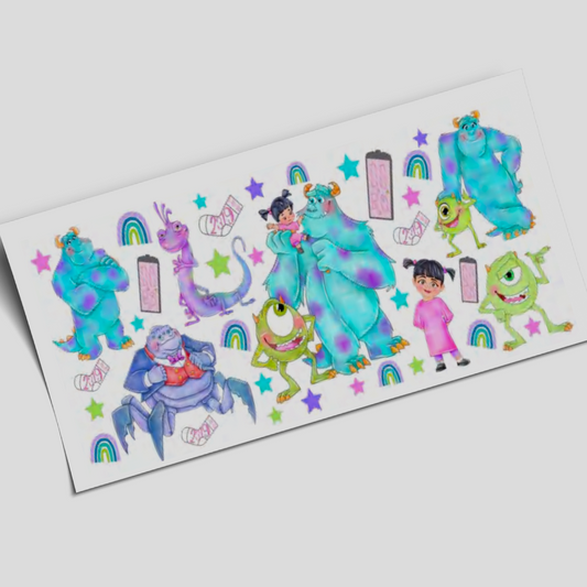 UV DTF Wrap Stickers - Monsters inc