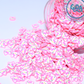 Pink Hello kitty 3 mm Polymer clay 1 oz - Snowglobe Version