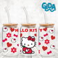 UV DTF Sticker Wraps - HELLO RED CAT LETTER 16 oz wrap