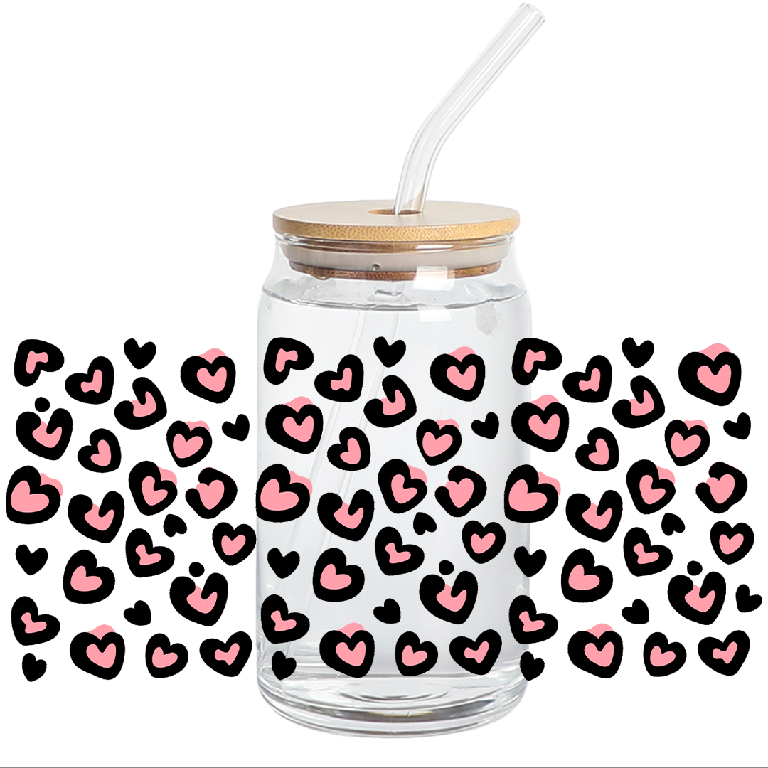 UV DTF WRAP - Valentines Animal Love Libbey cup Wrap - Stickers