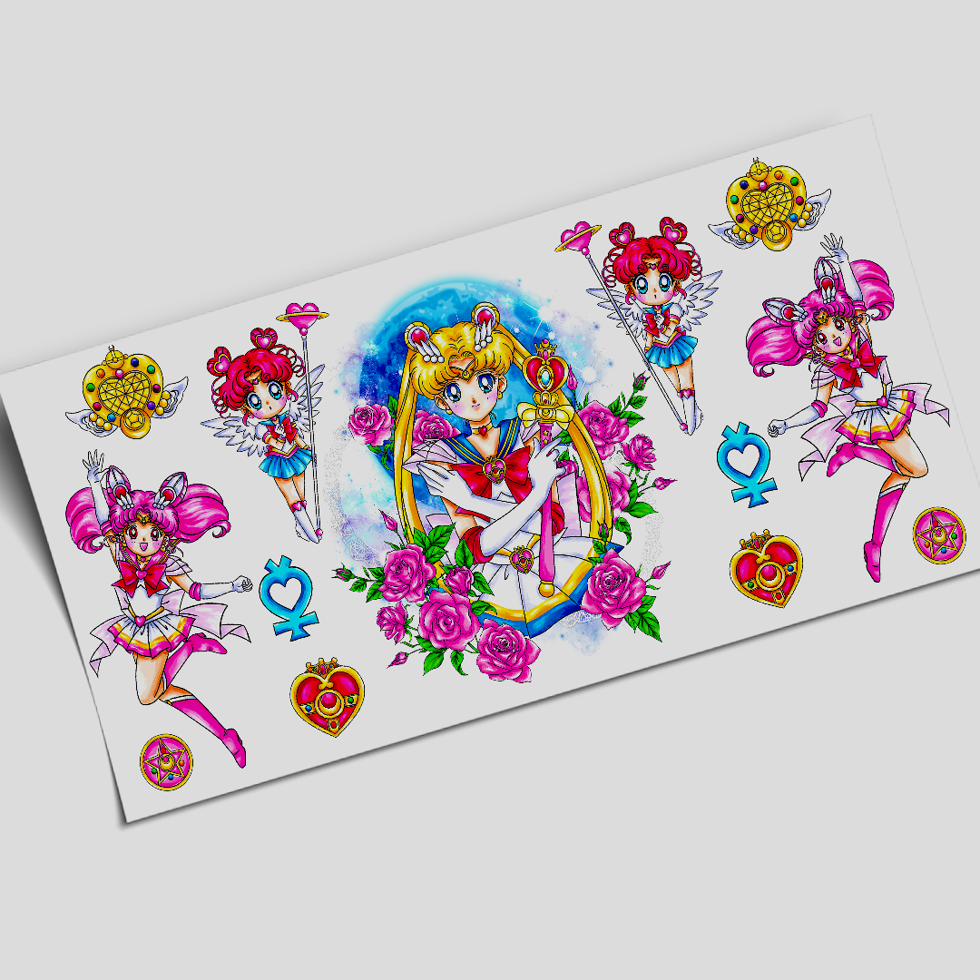 UV DTF Cup Wrap - Sailor Moon exclusive