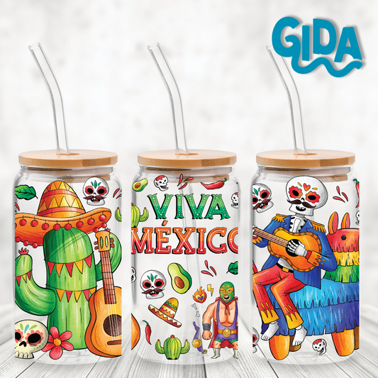 UV DTF -  Mexico libbey cup Wrap