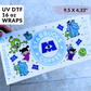 UV DTF Stickers Wraps - Monsters Libbey Wrap