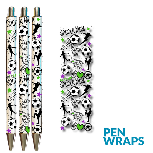Pen wrap UV DTF - Soccer Mom Pen Wrap