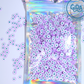 Lilac Turkish Eyes Polymer clay 1 oz