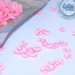 Pink Hello kitty 3 mm Polymer clay 1 oz - Snowglobe Version