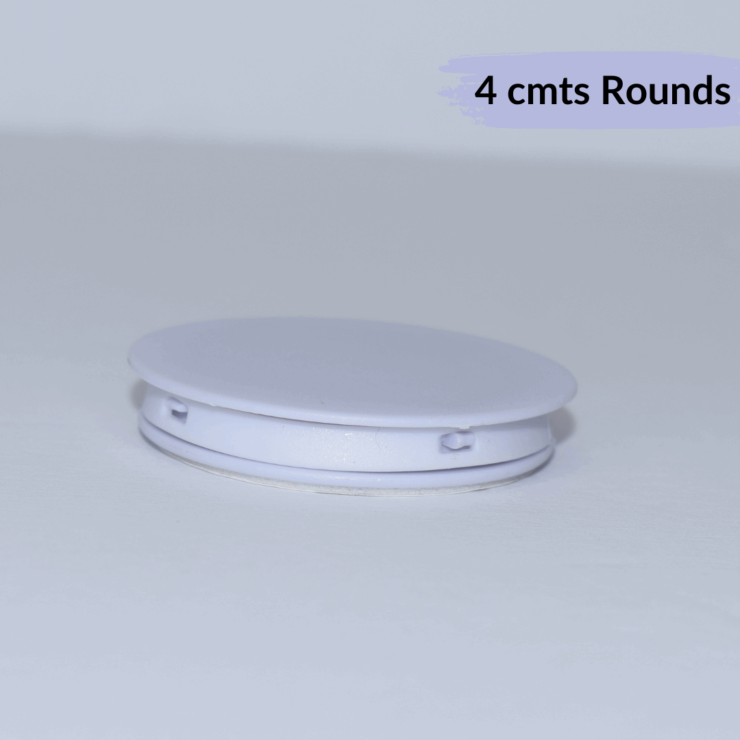 5ct set Circle Shape 4 cmts -  white Phone Grip