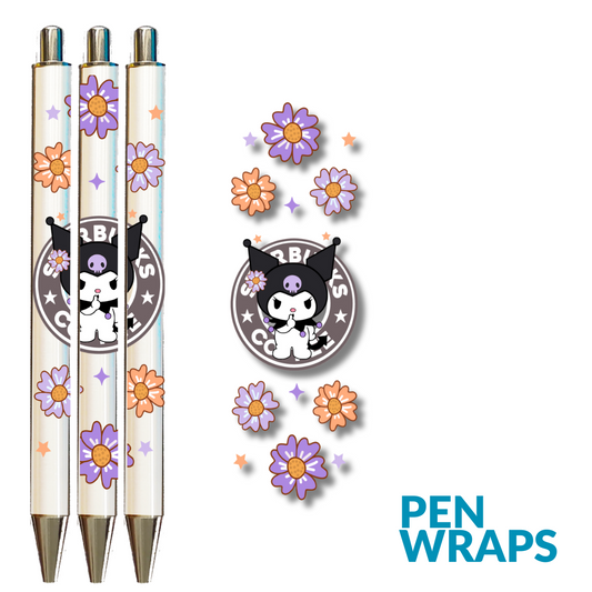 Pen Wrap UV DTF - Kuromi Pen Wrap