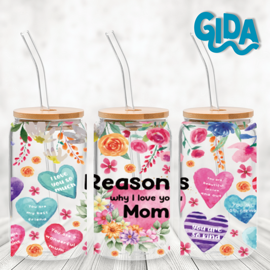 UV DTF - Mom Reason why i love you Libbey cup Wrap
