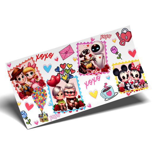 Cup Wrap Sticker  - UV DTF cuttest frames friends
