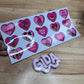 UV DTF Wrap - Be mine Pink Hearts Libbey cup Wrap - Stickers