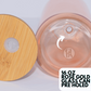 16 OZ Double Wall GLASS Can/ROSE GOLD Color Snow globe Tumbler - GIDA DESIGN 