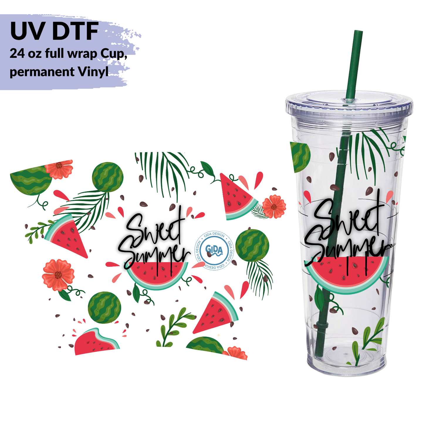 UV DTF - Sweet Summer 24 oz