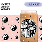 Cup Wrap Sticker UV DTF - Yin and Yan Balance Libbey cup Wrap