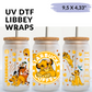 UV DTF - Cute Lion libbey cup Wrap