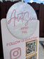 Vertical Qr Acrylic Desk Sign 18x12.4inches