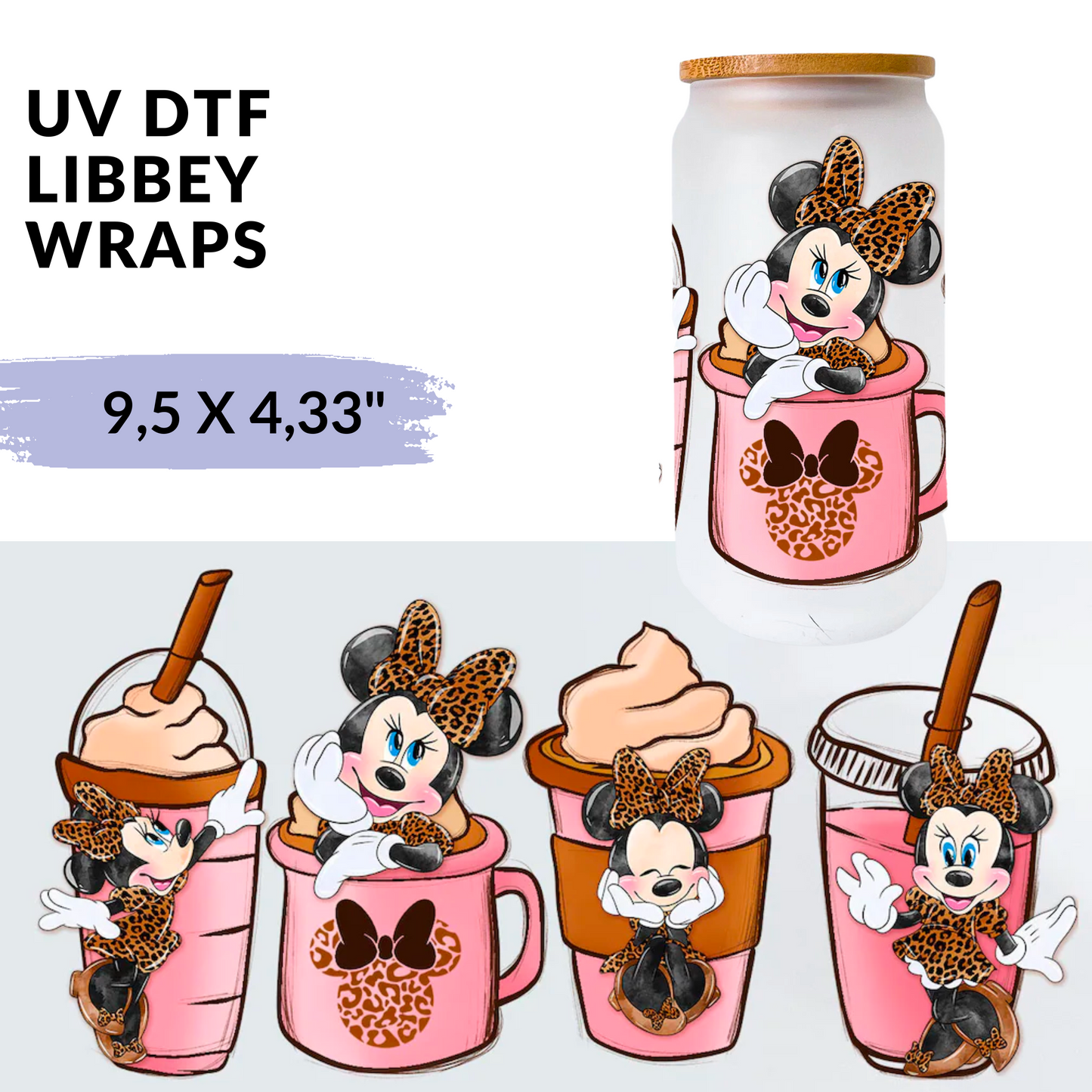 UV DTF - Ratoncita libbey cup Wrap