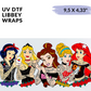 UV DTF - Princess Rock and Roll Libbey cup Wrap