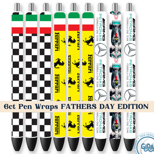 6ct Pen Set FATHER'S DAY EDITION Pen Wrap